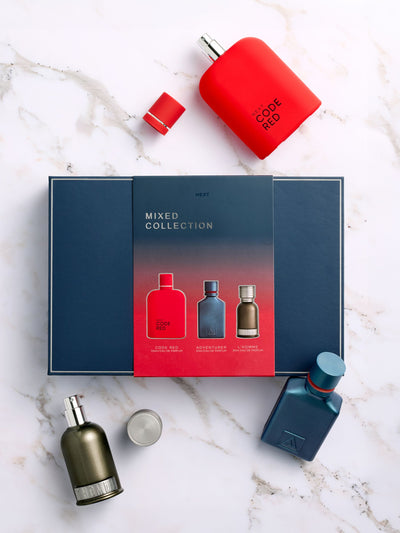 Adventurer, Code Red, and L'Homme Men's Fragrance Gift Set with 100ml and 30ml Bottles