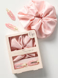 XL no crease hair clips and satin scrunchie set (British brand)