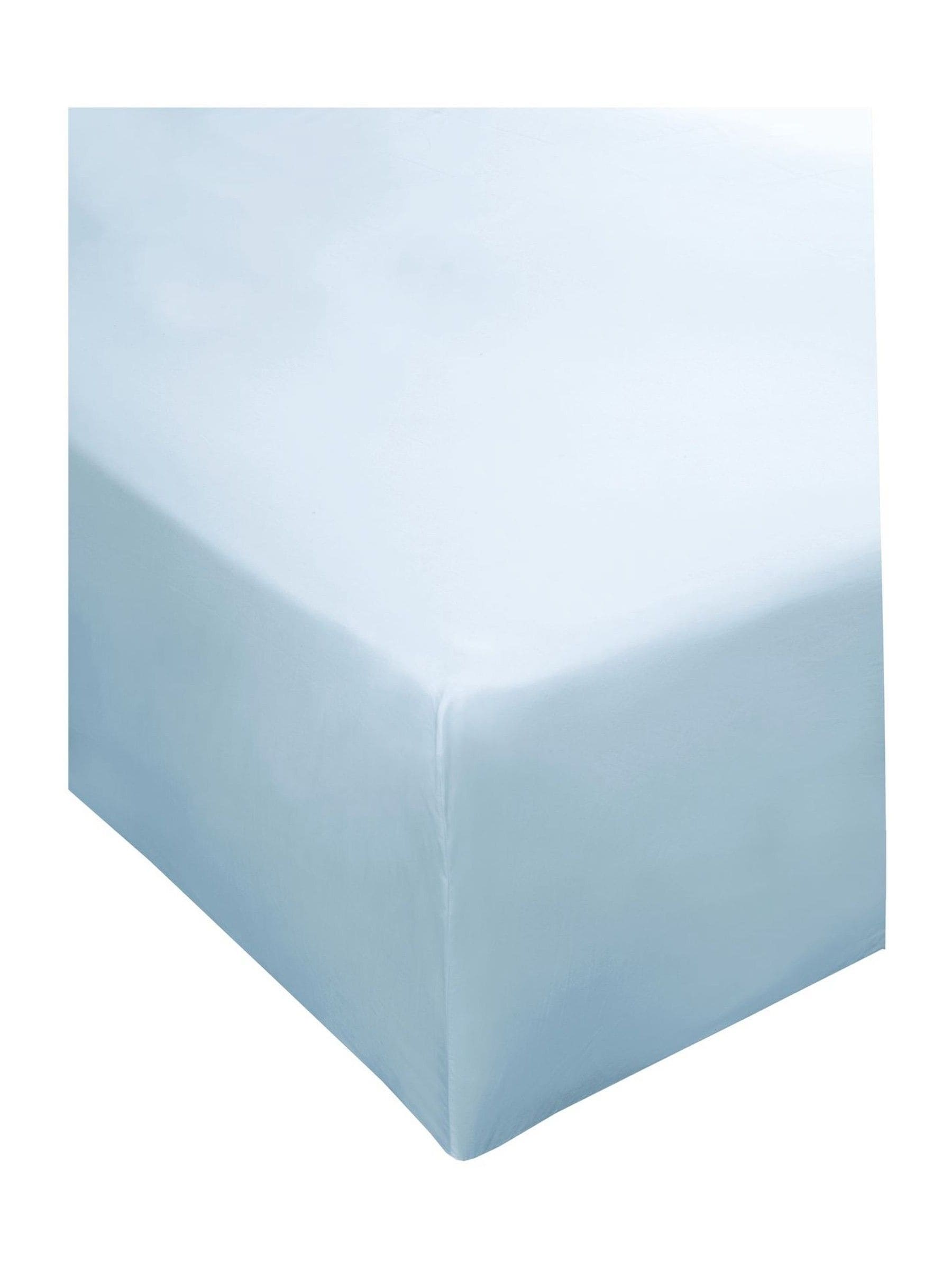 Jasper Conran London pale blue fitted bed sheet, UK version