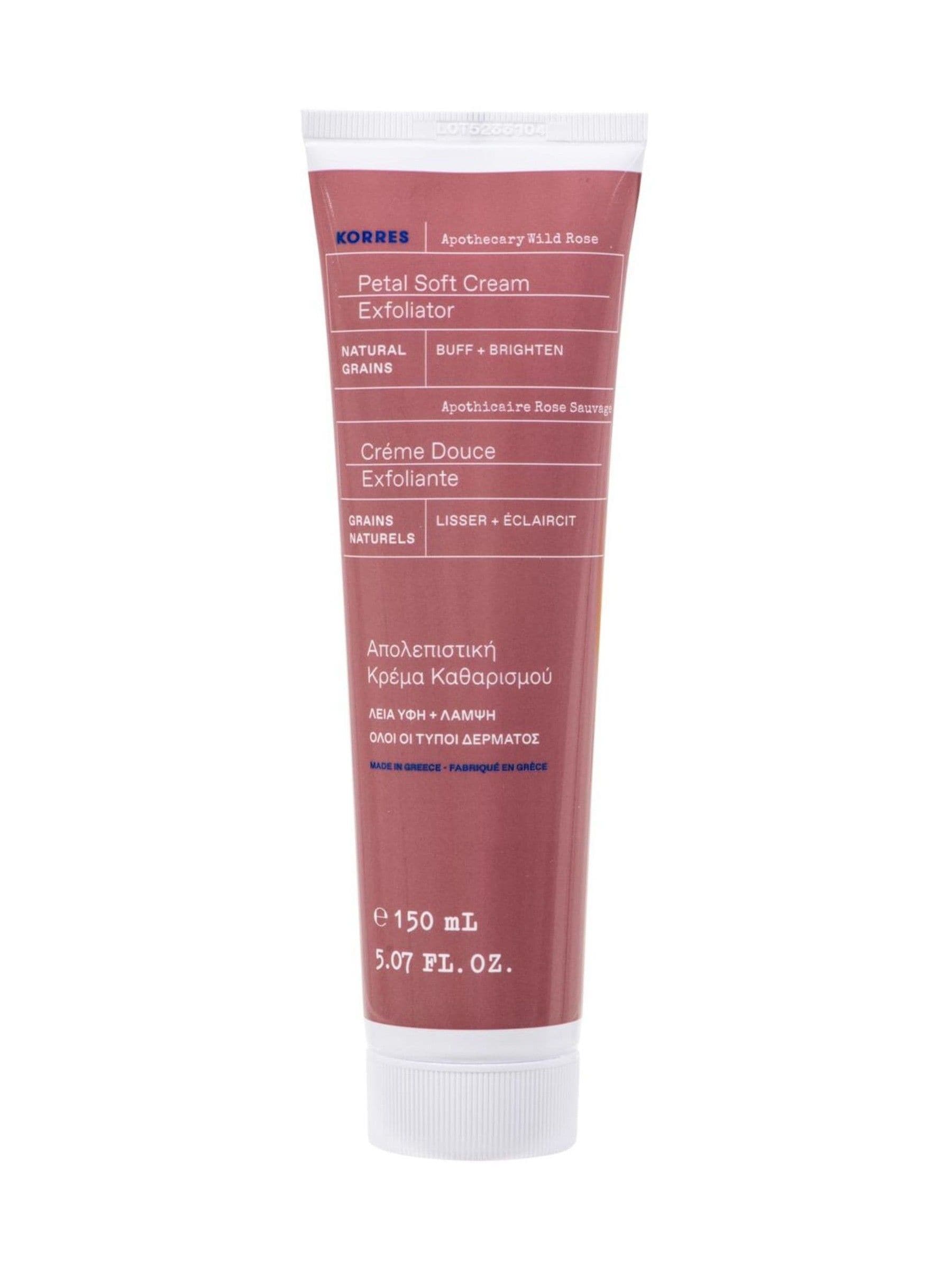 Korres Apothecary Wild Rose Petal Soft Cream Exfoliator 200ml, UK version