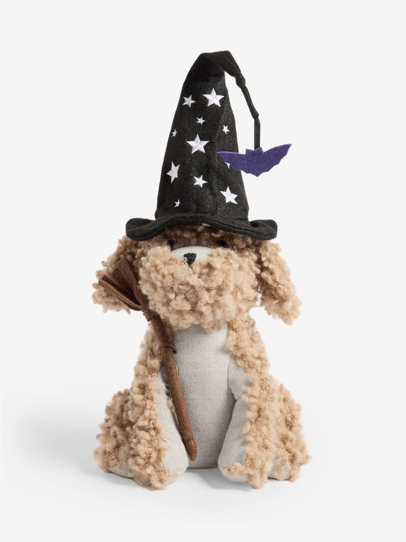 Black Autumn Halloween Charlie the Cockapoo Doorstop
