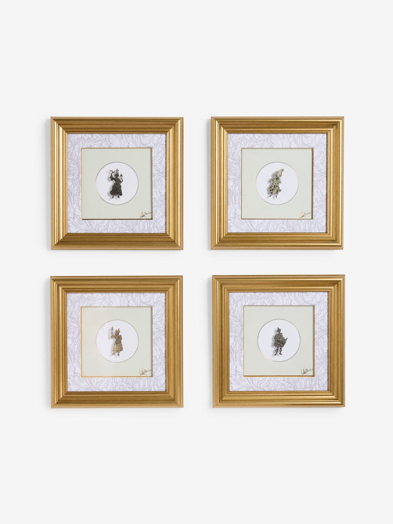 Laurence Llewelyn-Bowen Gold Harlequinade Wall Art 25cm, UK version