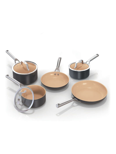 Ninja Grey Extended Life Ceramic 5-Piece Pan Set