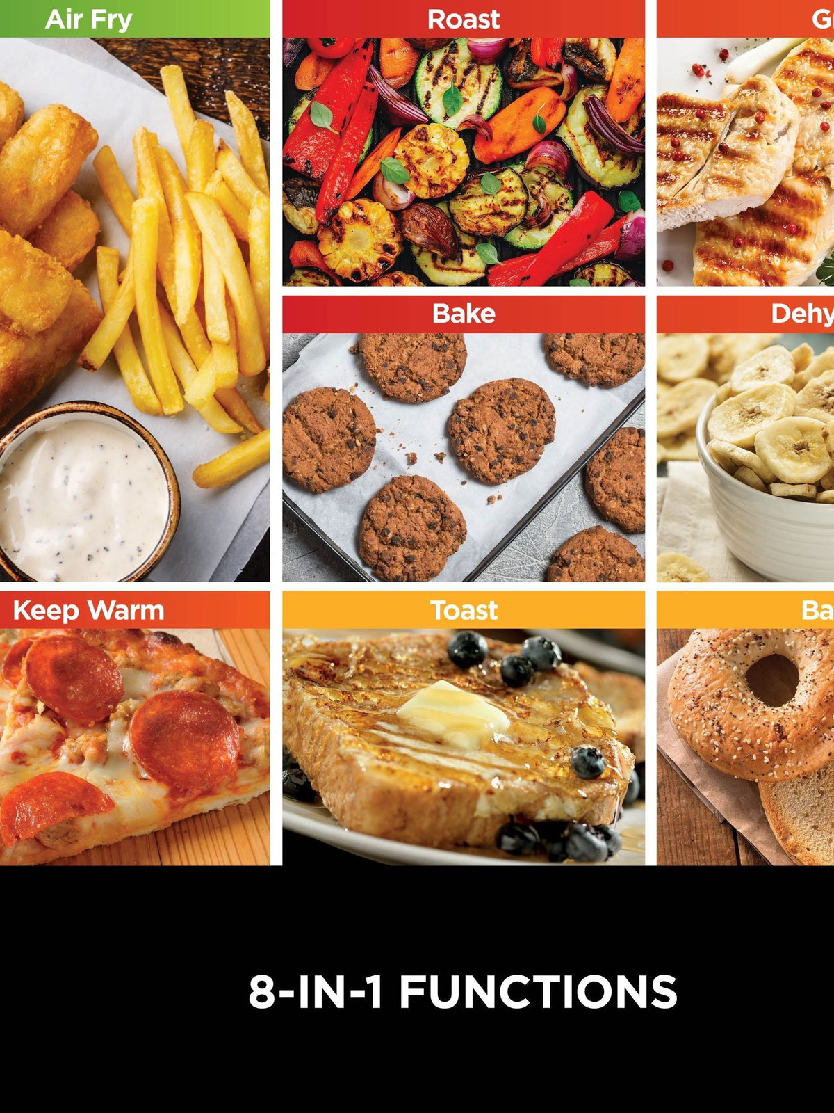 Ninja Black Foodi 8-in-1 Flip Mini Oven