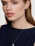 Karen Millen Crystal Dot Pendant Necklace silver tone 48.5cm, UK version