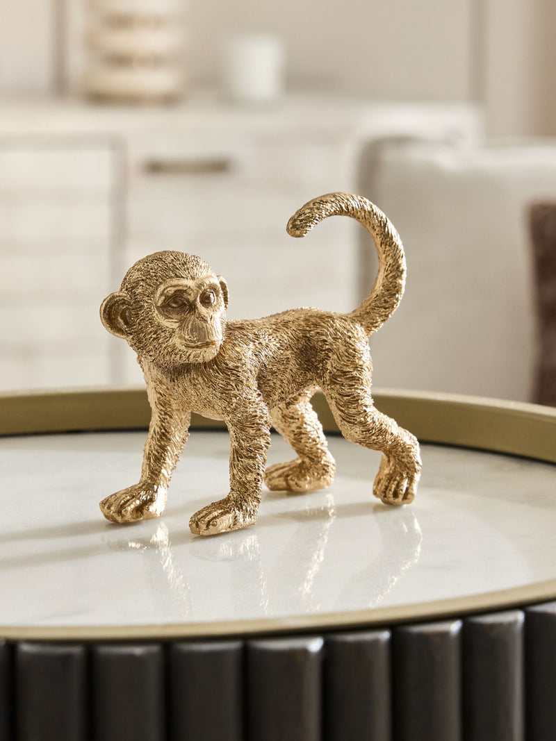 Gold monkey ring holder decorative ornament, UK version