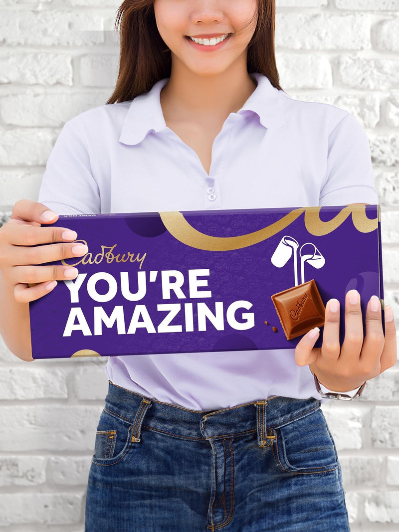 Cadbury Dairy Milk You're Amazing chocolate bar 850g - British product