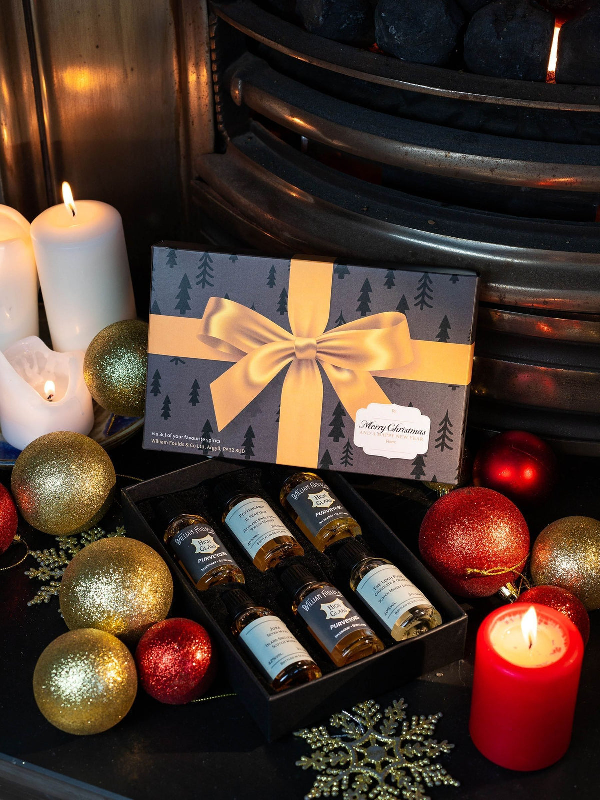 DrinksTime Christmas Bow Whisky Gift Set 6x3cl