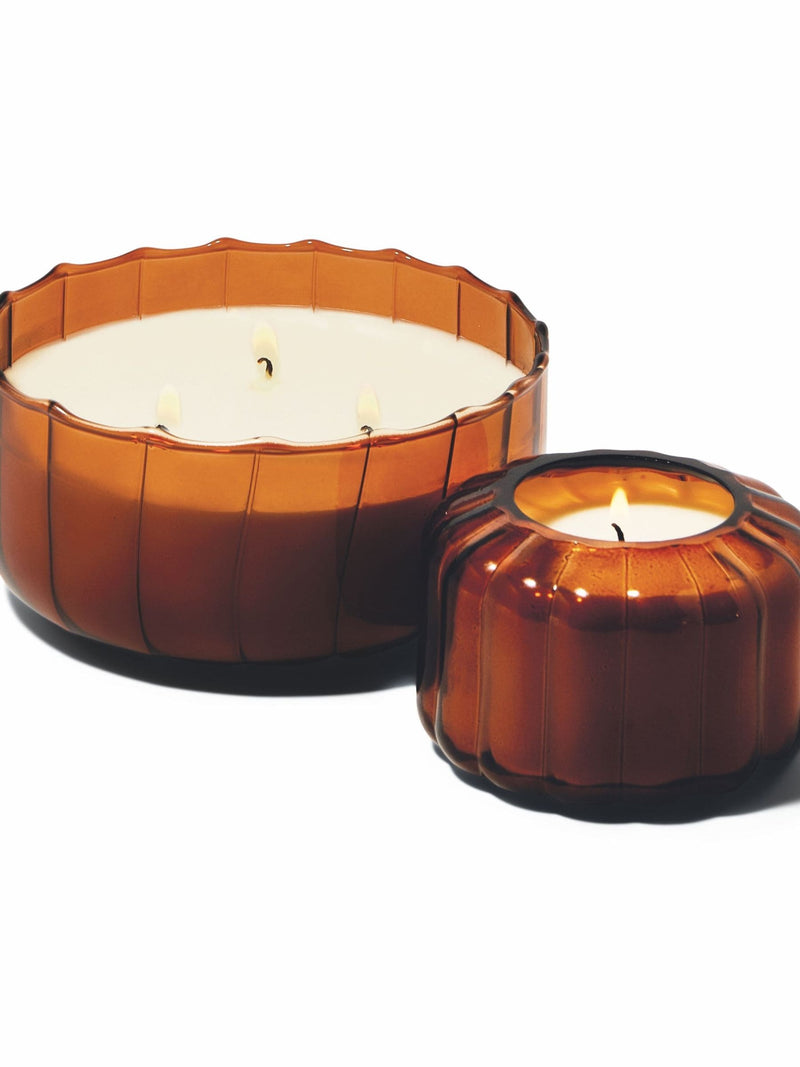 Paddywax Ripple Glass Tobacco Candle 340g