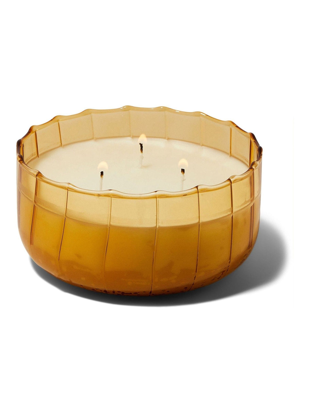 Paddywax Ripple Glass Golden Ember Candle 340g