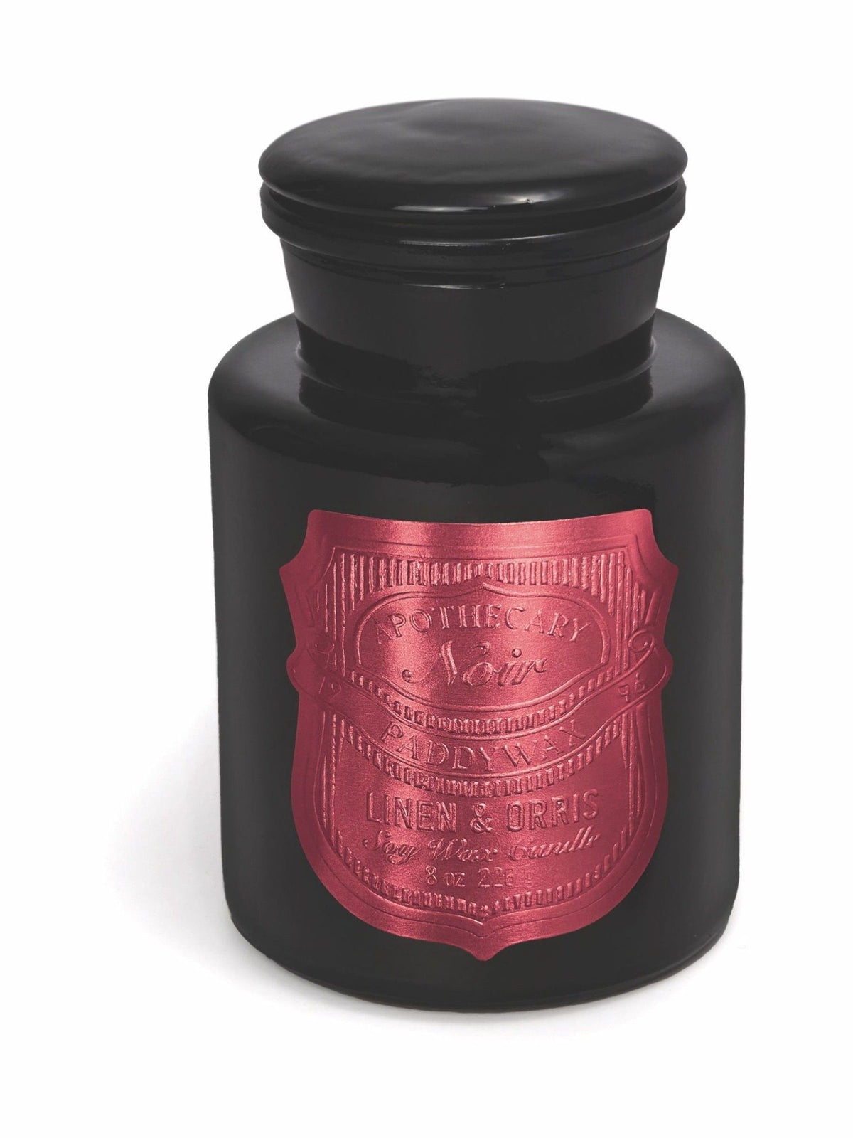 Paddywax Apothecary Noir Linen & Orris Candle 226g