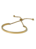Aela Gold Tone Waterproof Stainless Steel Tie Me Up Bangle