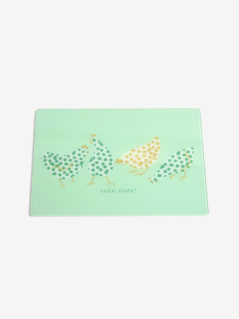 Sage Green Pat and Peggy Chicken worktop saver 40x30cm (British brand)