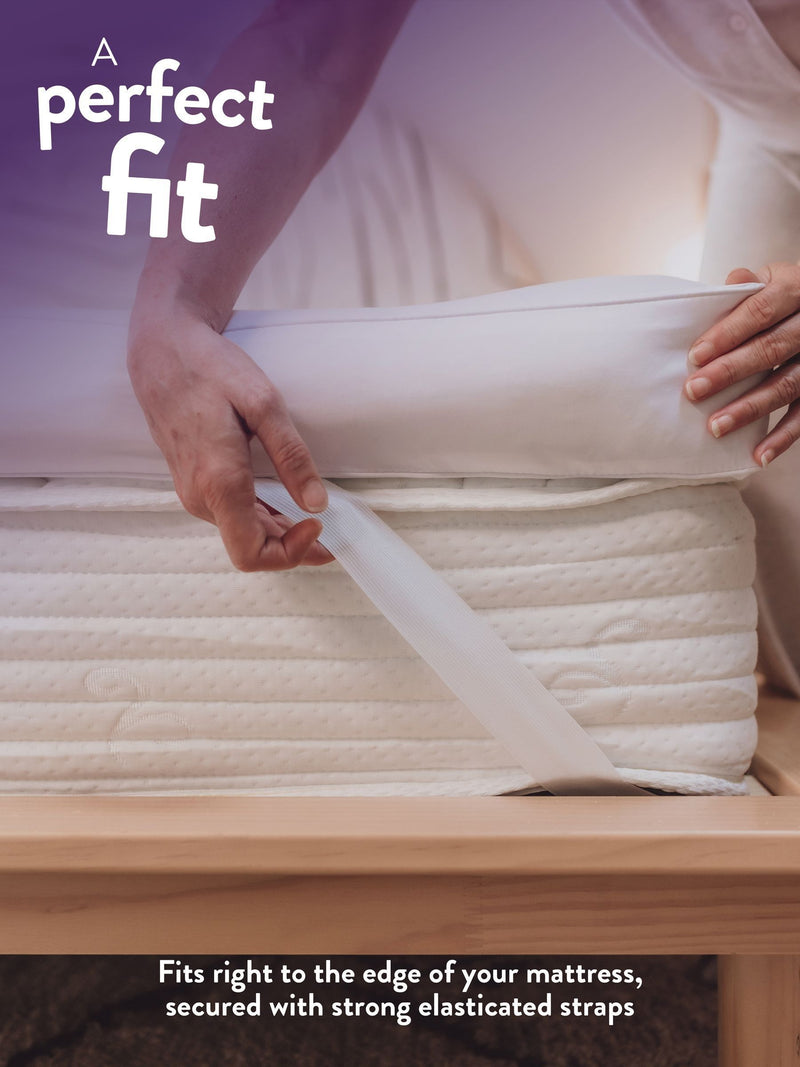 Slumberdown White Sleep Soundly Climate Control Extra Deep 10cm Mattress Topper