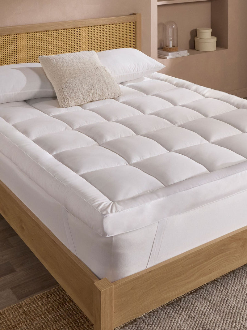 Slumberdown White Sleep Soundly Extra Deep Mattress Topper 10cm (British brand)