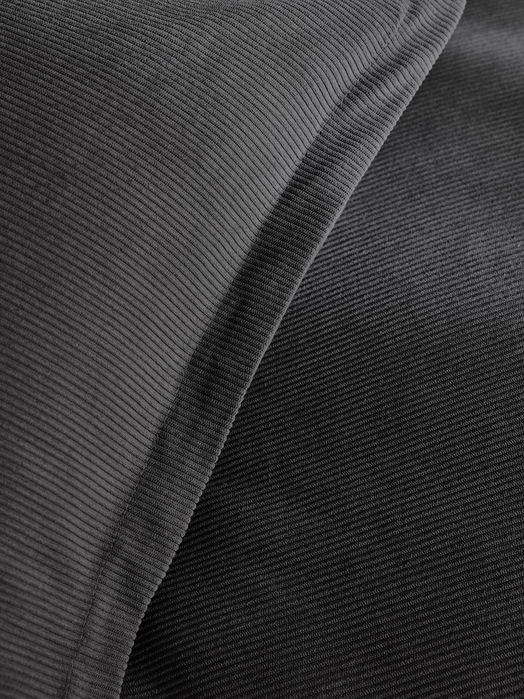 Grey charcoal corduroy duvet cover and pillowcase set, UK version