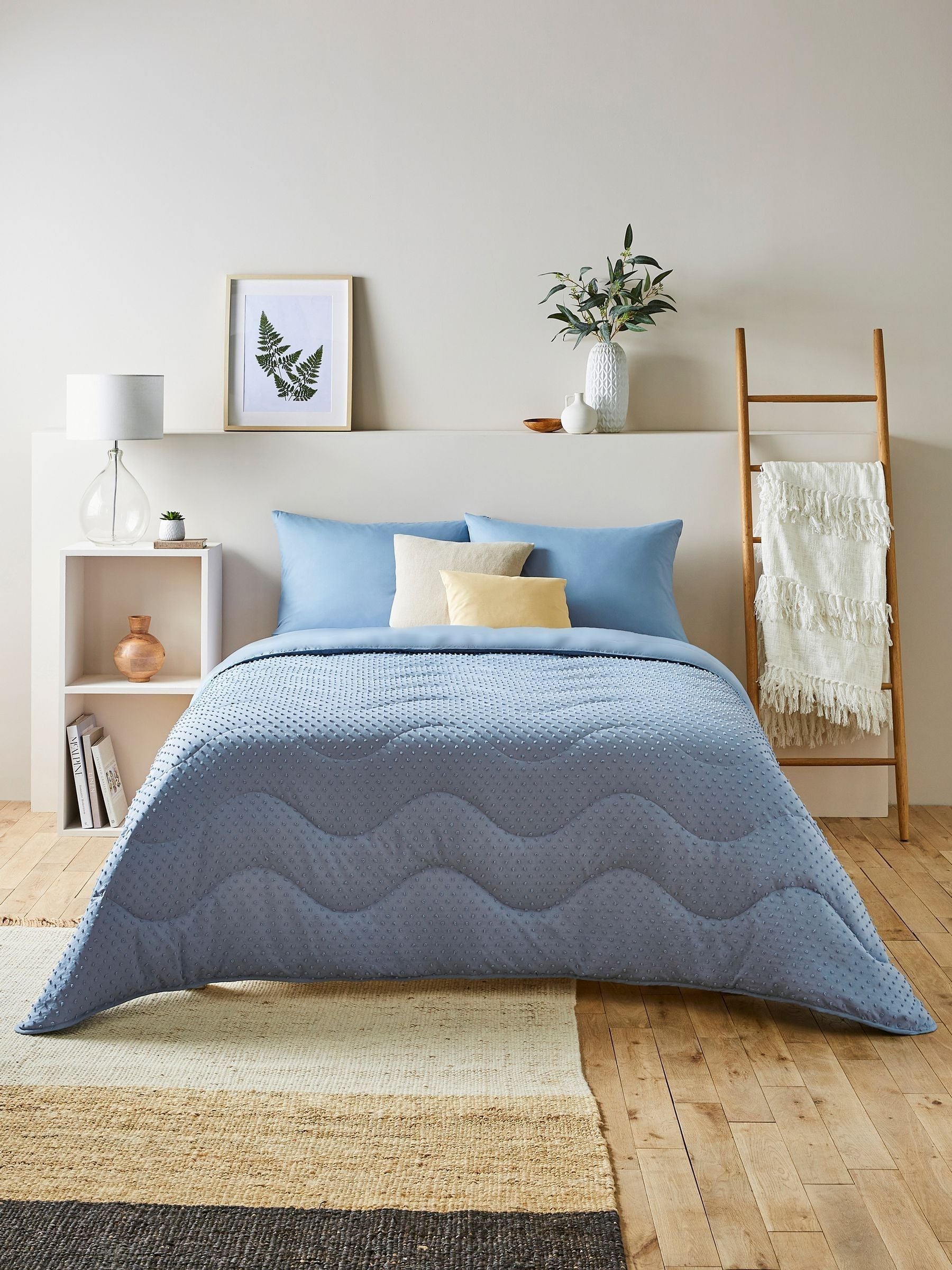 Night Lark Coverless Duvet Set with pillowcases, imported from the UK