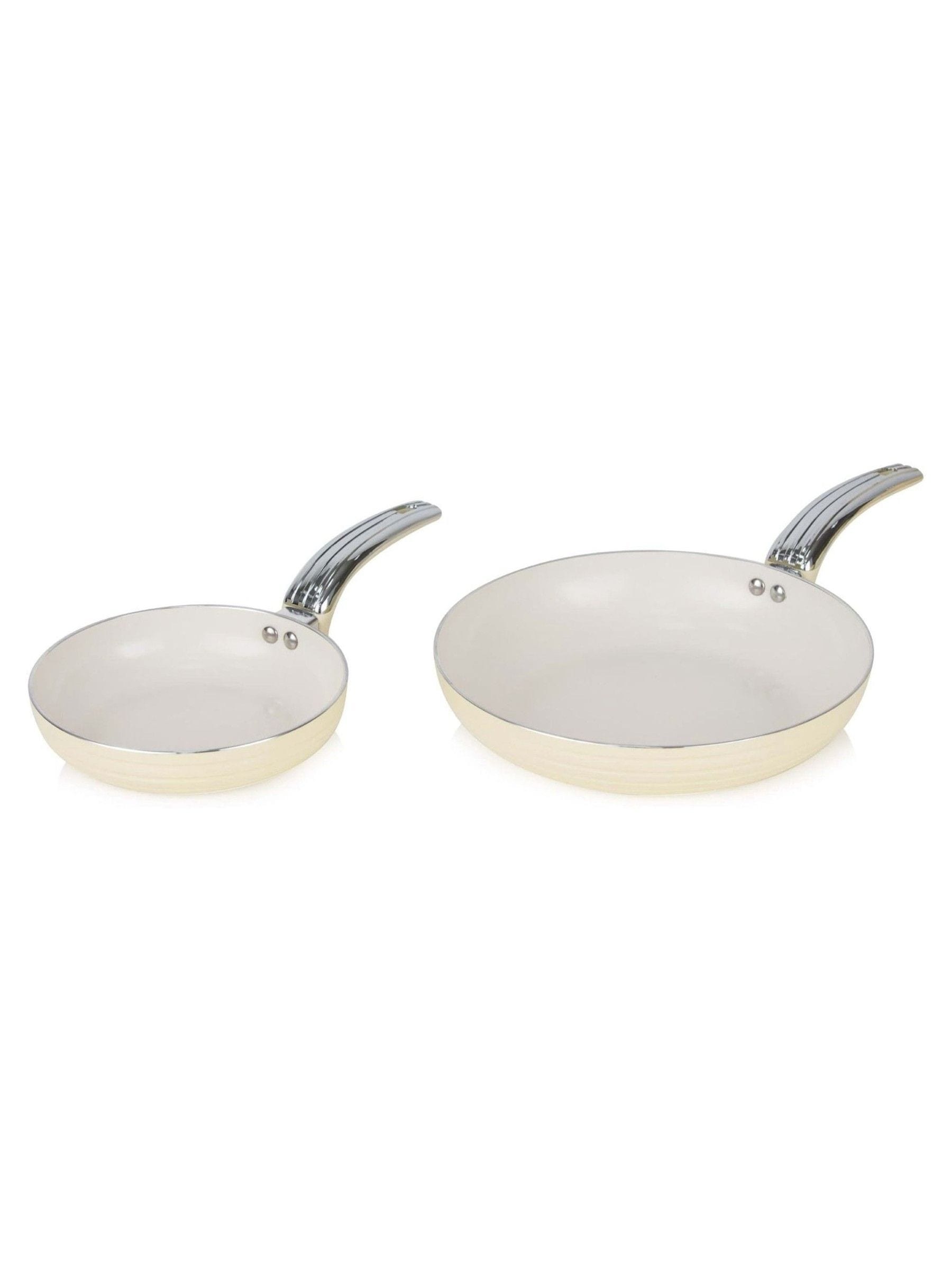 5-Piece Aluminium Cookware Set with Ceramic Non-Stick Coating and Glass Lids