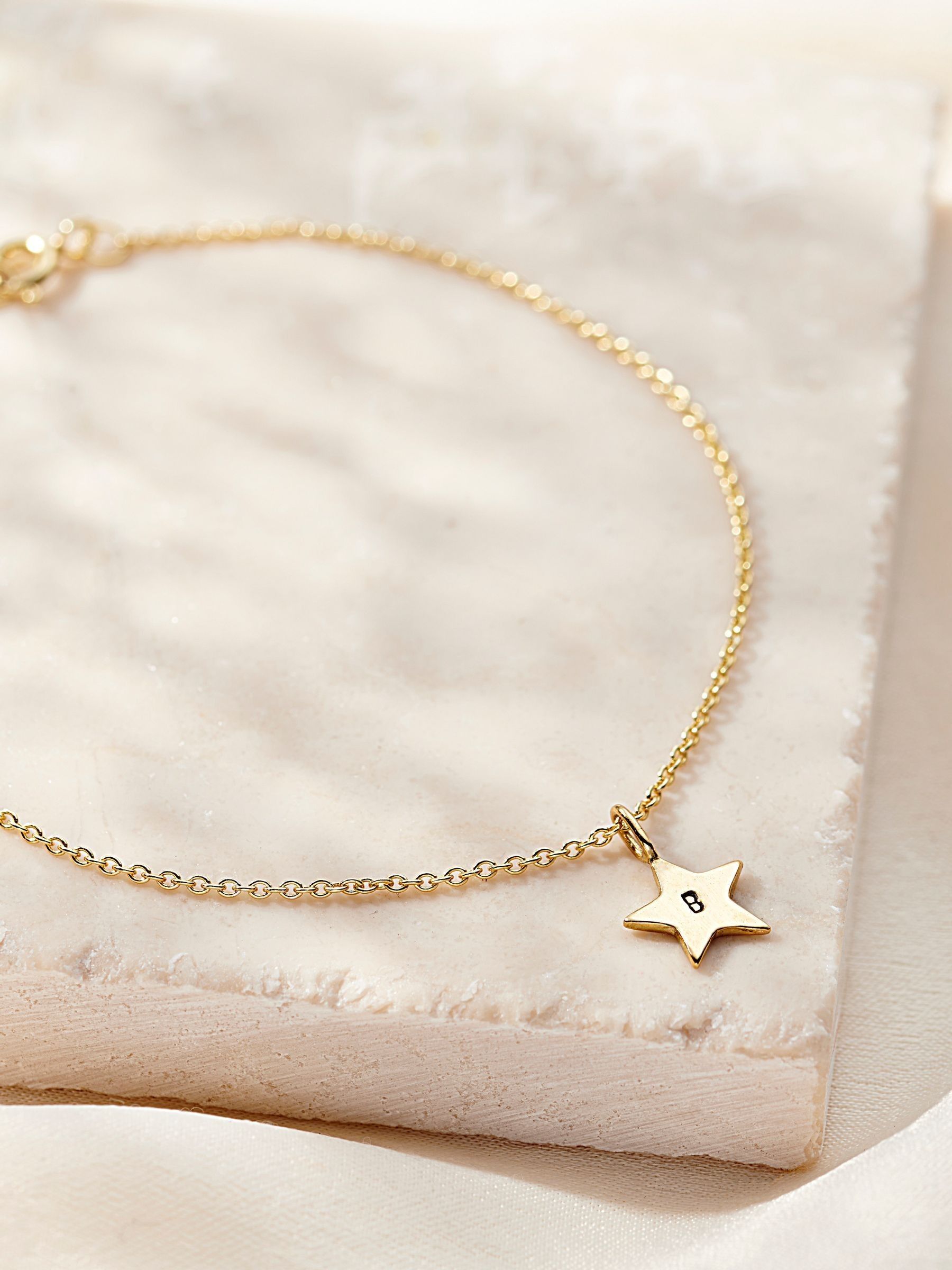 Posh Totty Designs personalised star bracelet 19cm, imported from the UK