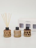French Connection Natural Mix Woven Detail Trio of Reed Diffuser Gift Set 3 X 50ML