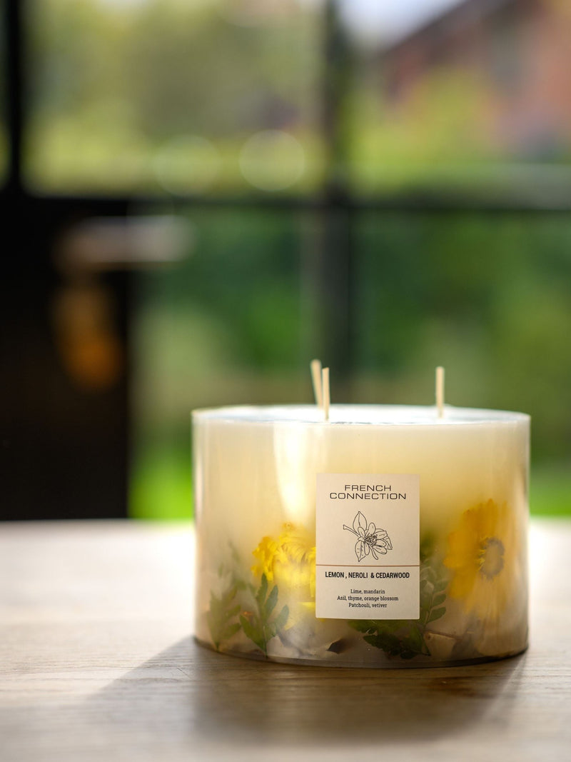 French Connection Botanical Infused Lemon Neroli Cedarwood Candle 1.5KG