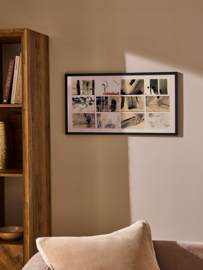 Hadley black 12 multi aperture picture frame - British product