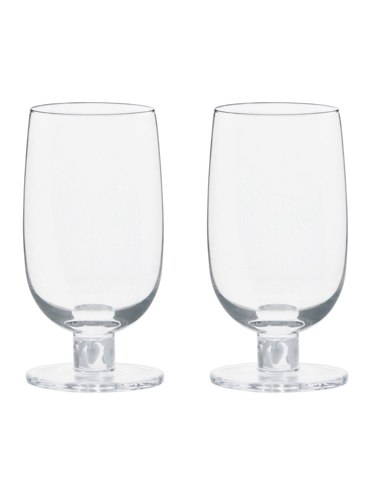 Anton Studio Designs Set of 2 White Björn High Ball Tumblers