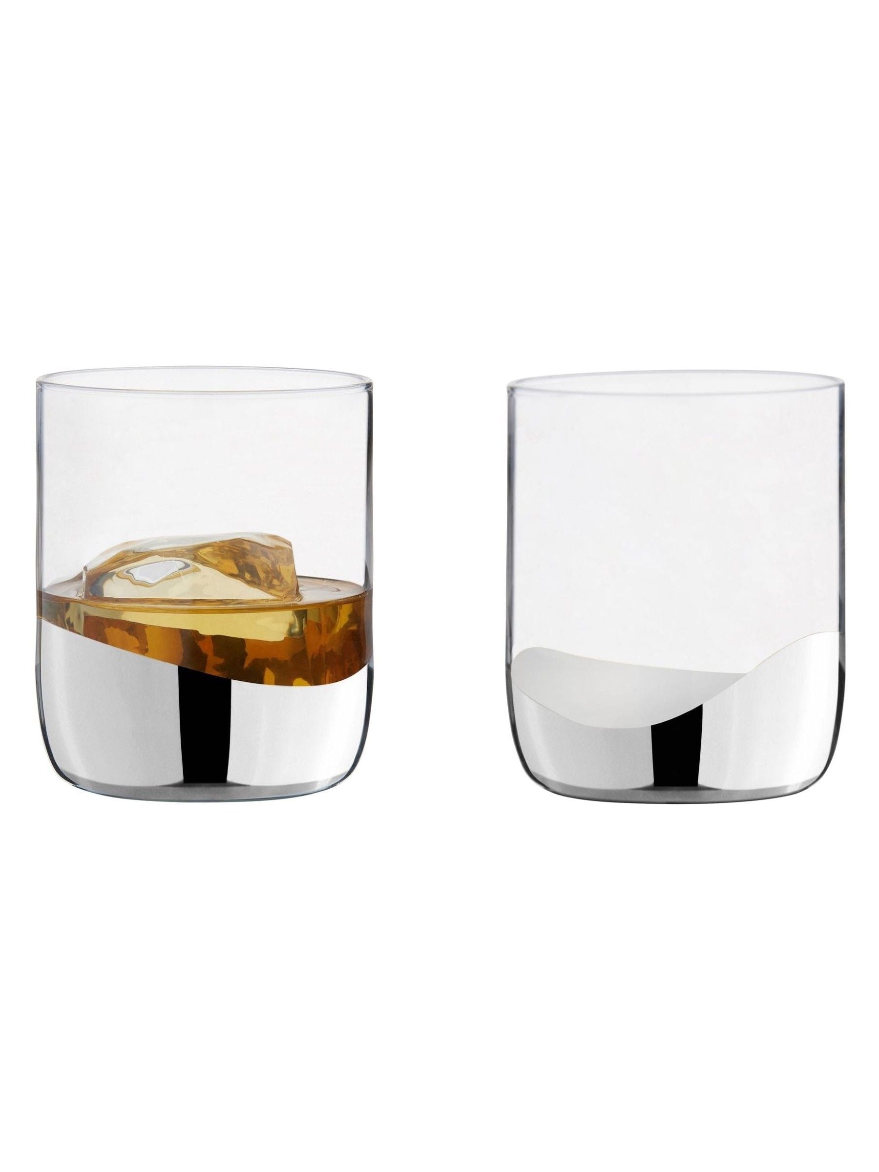 Anton Studio Designs Silver Wave Tumblers set of 2 - British product