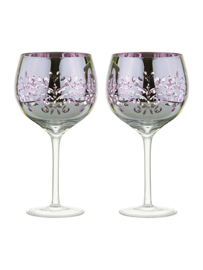 Artland Sett med 2 lilla Filigree Gin-glass