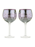 Artland Set of 2 Lilac Filigree Gin Glasses