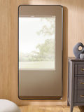 Black metal frame rectangular wall mirror 150cm x 71cm - British product