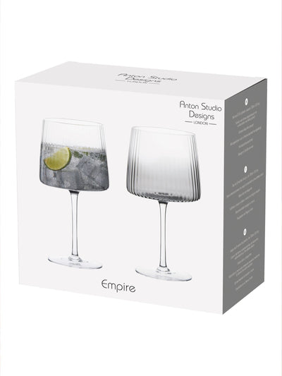 Anton Studio Designs Sett med 2 Smoke Empire Gin-glass
