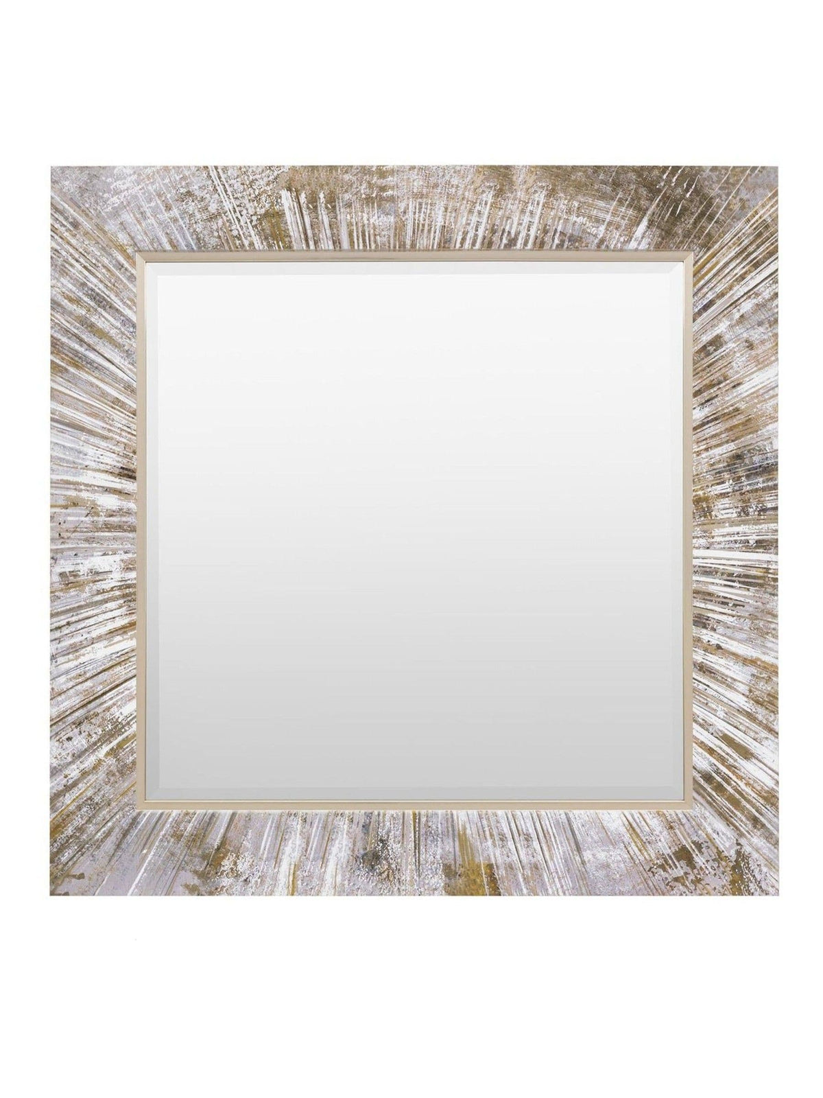 Gallery Home Silver Merrick Square Mirror