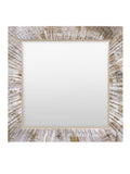 Gallery Home Silver Merrick Square Mirror