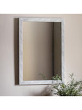 Gallery Home White Wesson Marbled Mirror 77x57cm, UK version