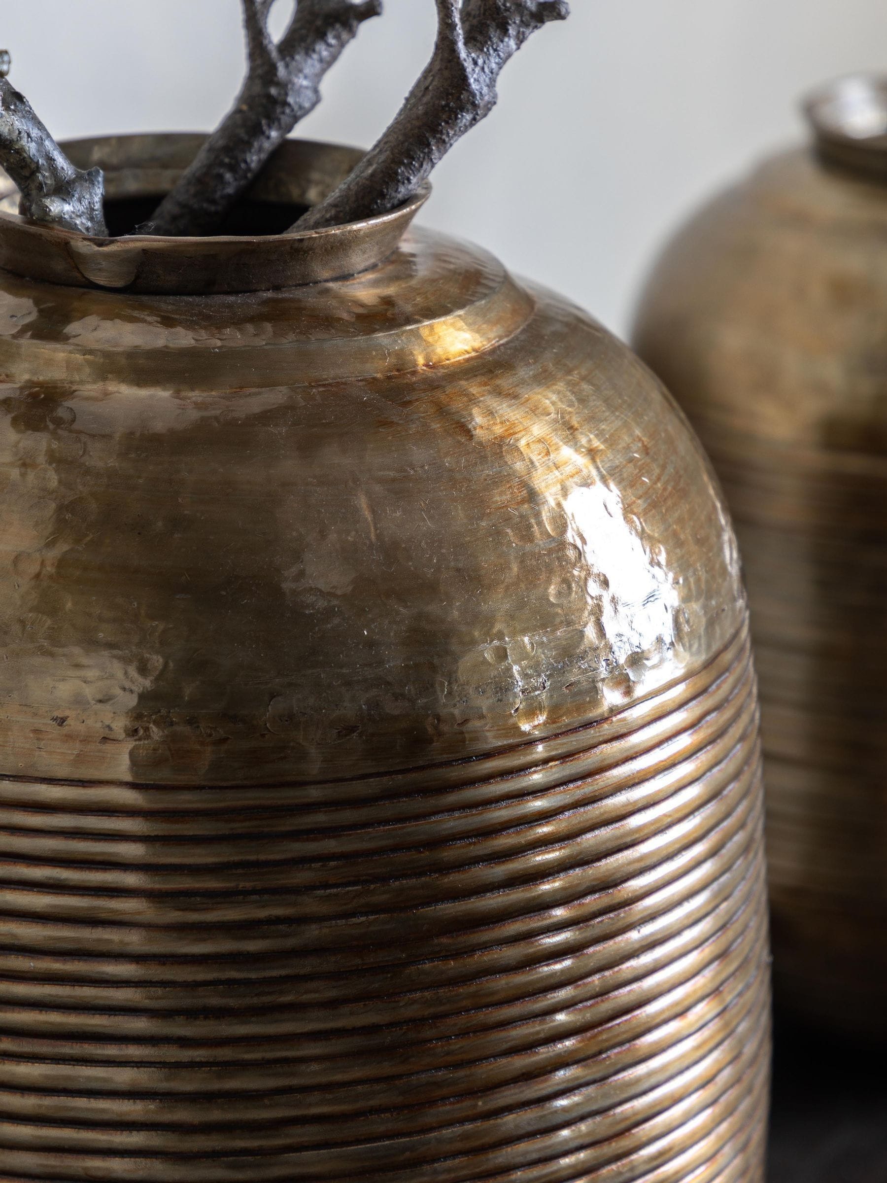 Gallery Home bronze Rowyn metal vase - British product