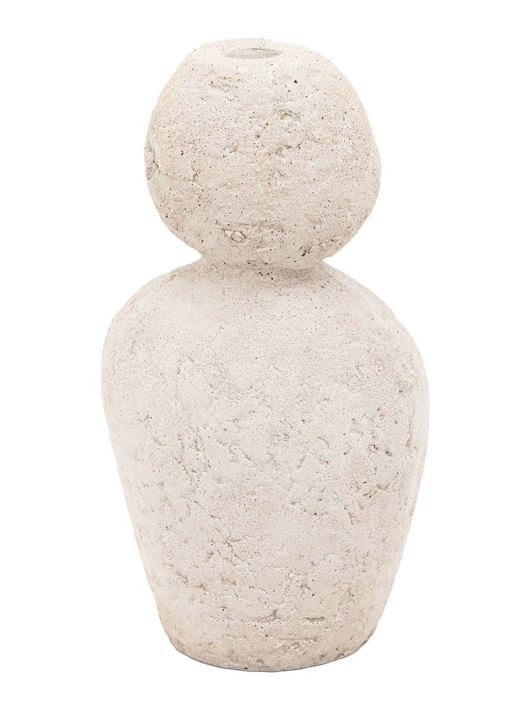 Gallery Home Natural Kase Pebble Candle Stick Holder, UK version