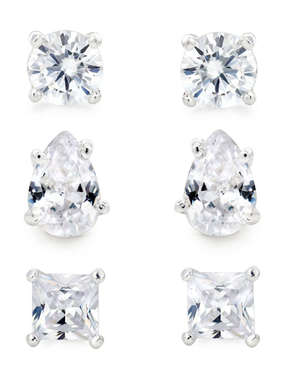 Beaverbrooks cubic zirconia earrings 14mm - British product