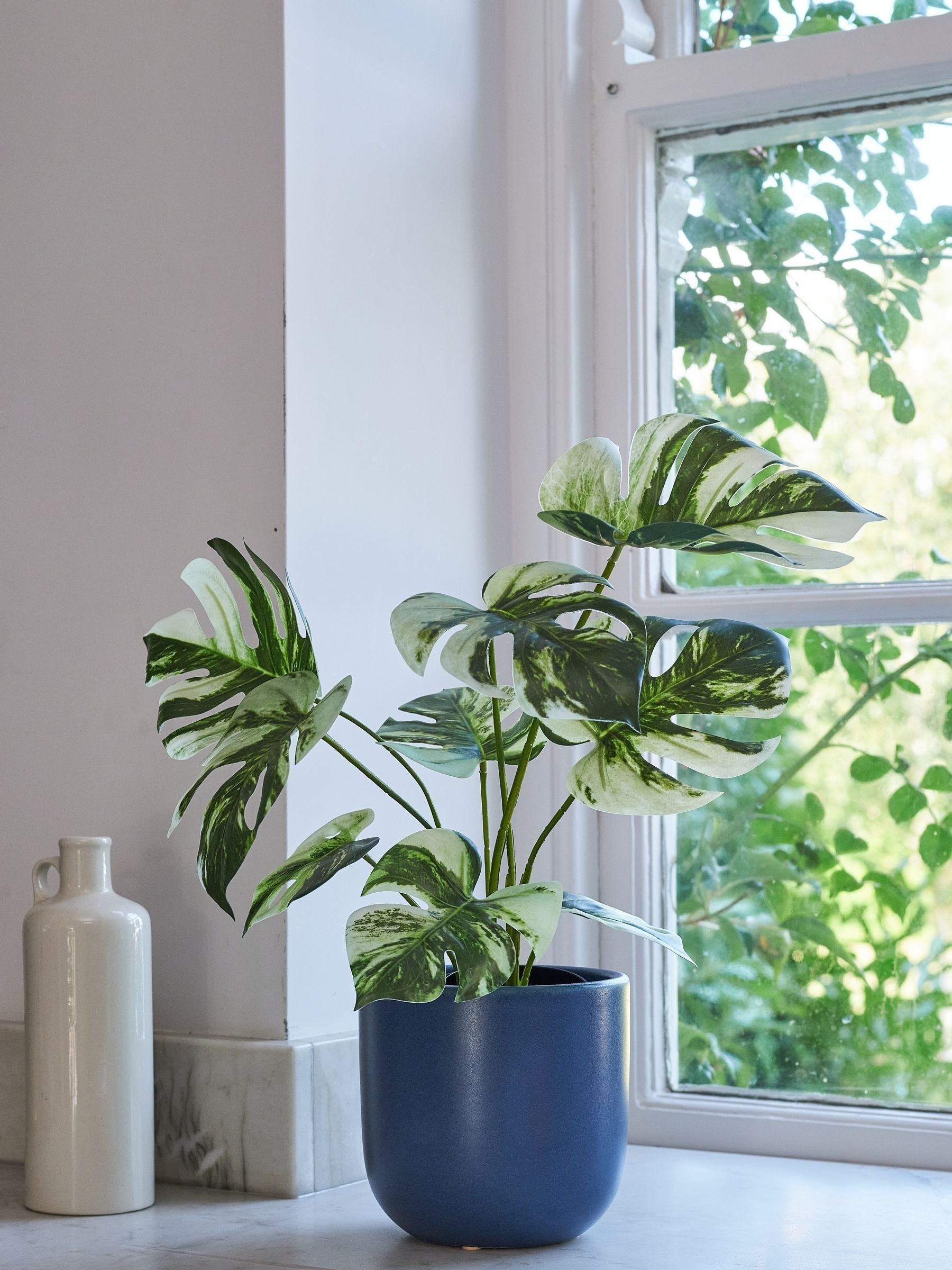 Beards & Daisies Green Artificial Variaged Monstera