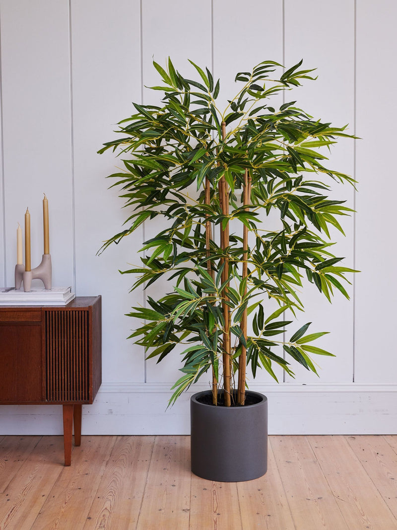 Beards & Daisies Green Artificial Bamboo Tree