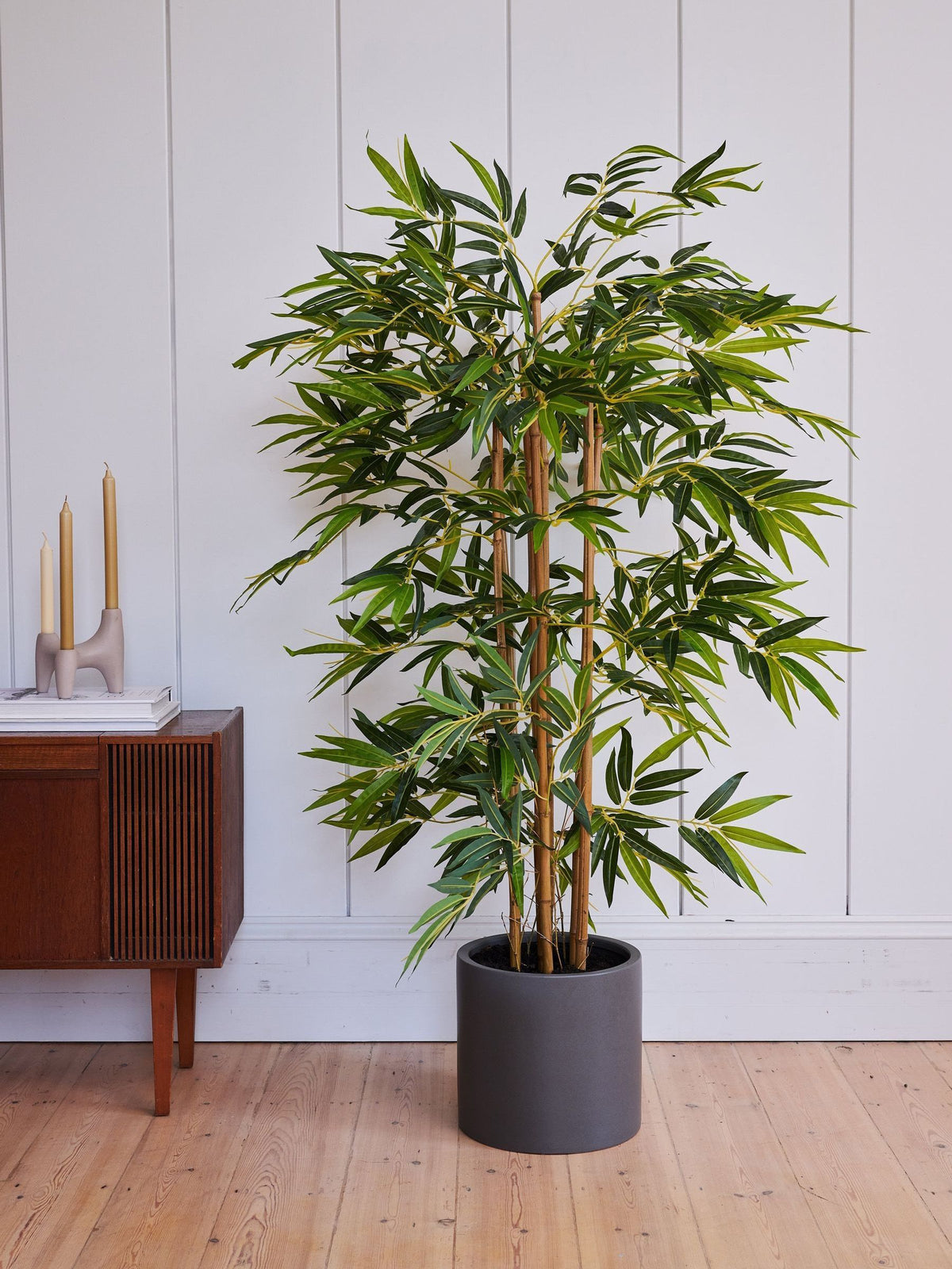 Beards & Daisies Green Artificial Bamboo Tree