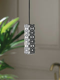 Black/White Geo Light Pull