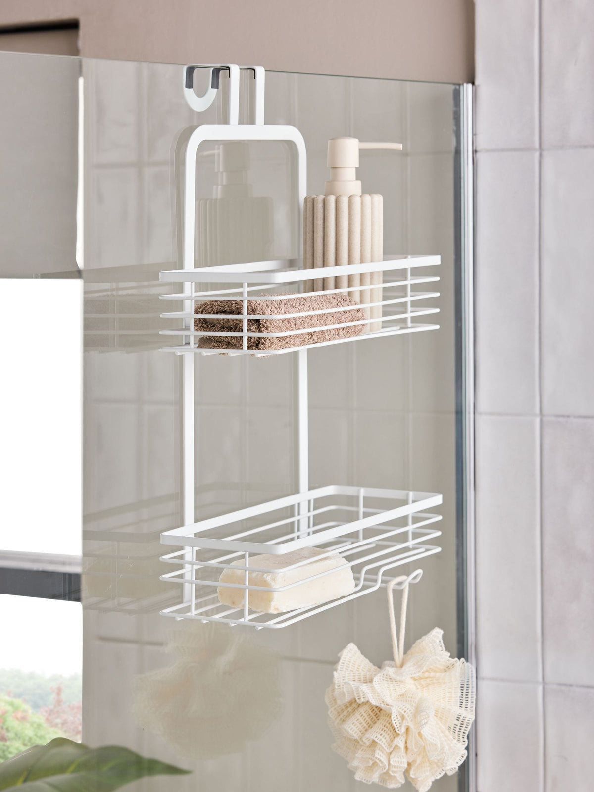 White Shower Caddy
