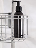 Chrome adjustable shelf shower caddy - British product