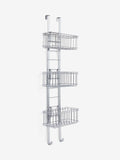 Chrome adjustable shelf shower caddy - British product