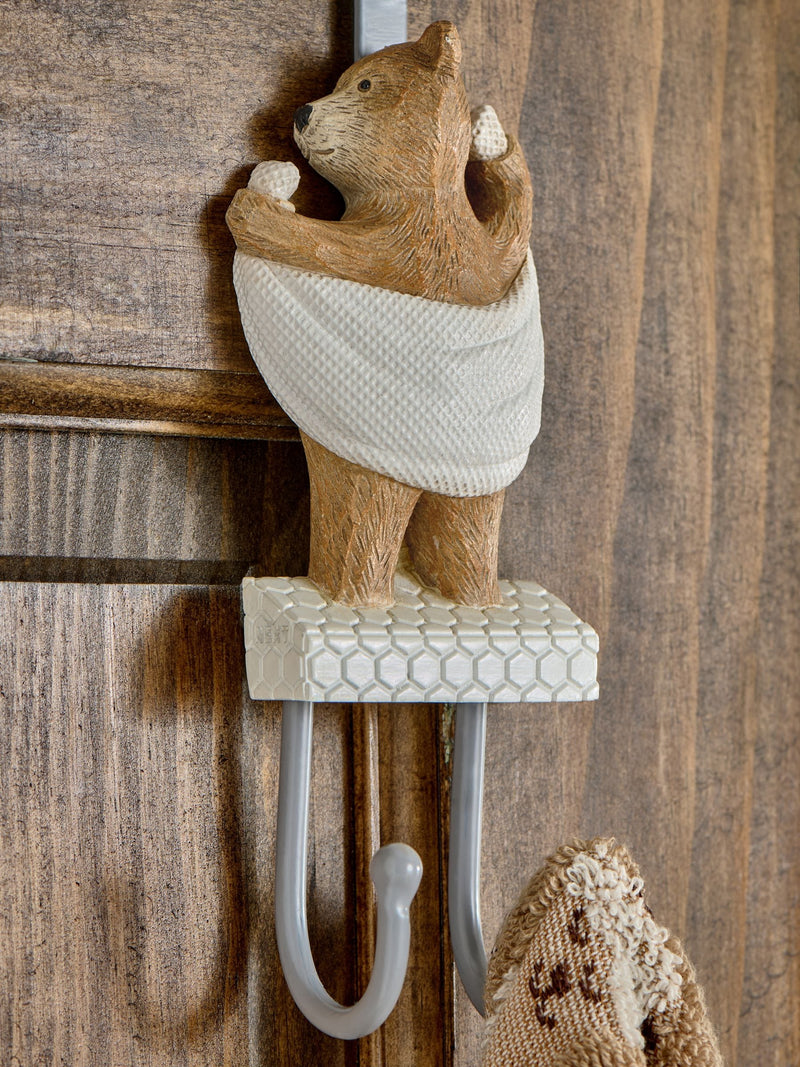 Natural Bertie Bear over door hook, imported from the UK