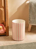 Pink Stripe Print Bin