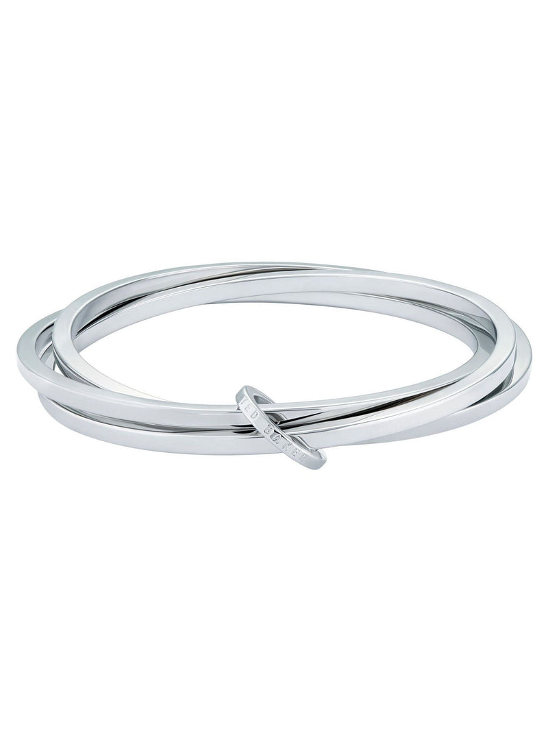 Ted Baker HUULIA multi hoop bangle bracelet in silver tone (British brand)