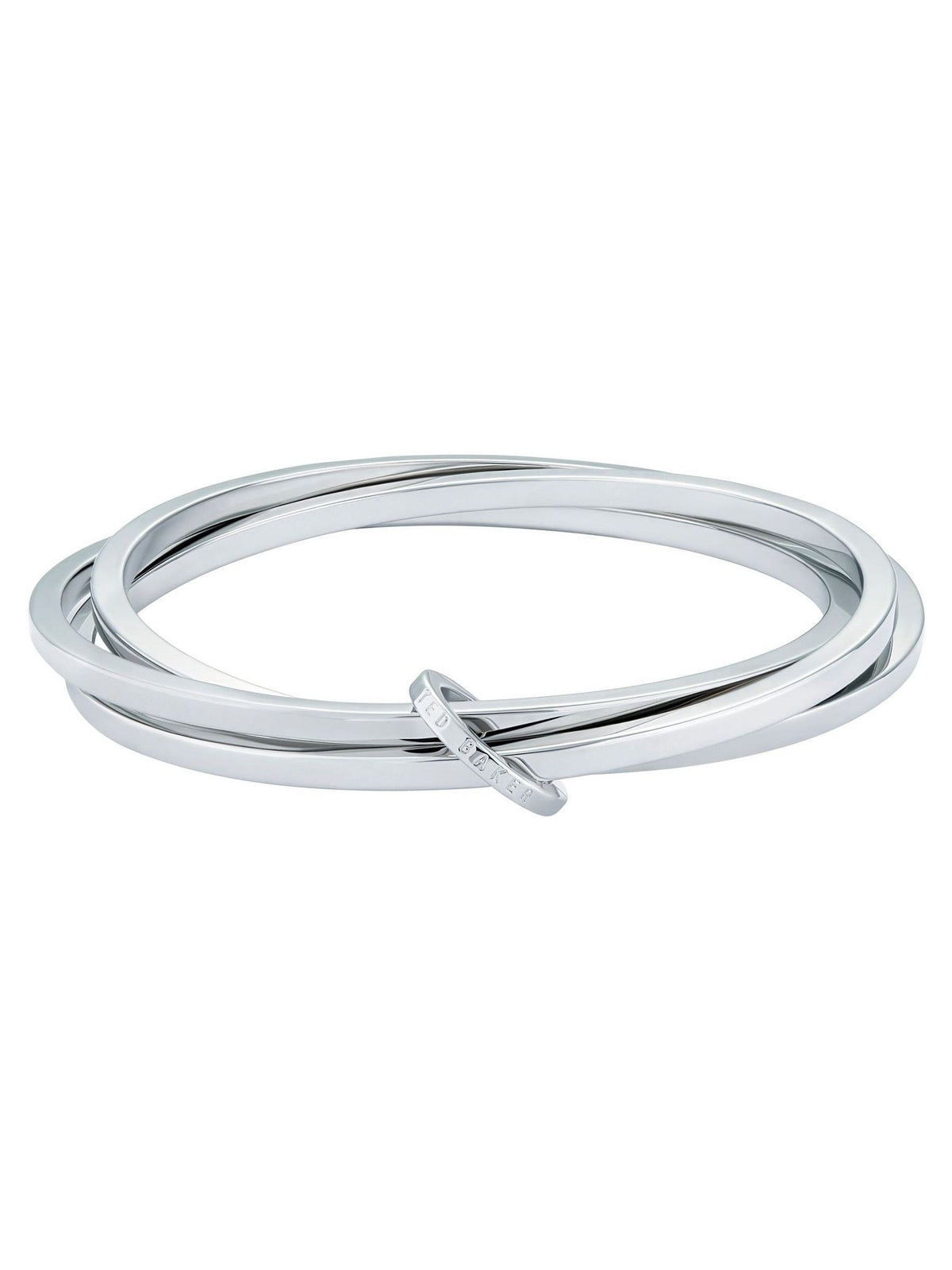 Ted Baker HUULIA multi hoop bangle bracelet in silver tone (British brand)