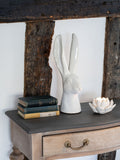 Laura Ashley white large hare head sculpture, UK version
